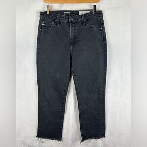 ADRIANO GOLDSCHMIED AG-ED The Isabelle Straight Leg High Rise Crop Jeans Size 28